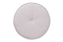 Porsha Japandi Greyish Beige Fabric and Walnut Brown Ottoman Footstool Baxton