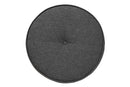 Porsha Japandi Dark Gray Fabric and Walnut Brown Ottoman Footstool Baxton
