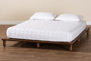 Neves Walnut Brown King Size Bed Baxton