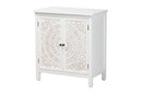 Lancashire White 2-Door Storage Cabinet Baxton