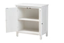 Lancashire White 2-Door Storage Cabinet Baxton