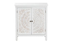 Lancashire White 2-Door Storage Cabinet Baxton