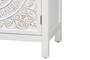 Lancashire White 2-Door Storage Cabinet Baxton
