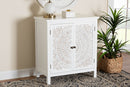 Lancashire White 2-Door Storage Cabinet Baxton