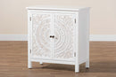 Lancashire White 2-Door Storage Cabinet Baxton