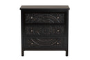 Lancashire Black 3-Drawer Storage Cabinet Baxton