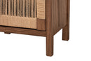 Lissette Walnut Brown Finished Bayur Wood Nightstand Baxton