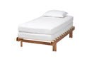 Amaya Walnut Brown Wood Expandable Twin to King Bed Baxton