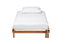 Amaya Walnut Brown Wood Expandable Twin to King Bed Baxton