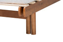 Amaya Walnut Brown Wood Expandable Twin to King Bed Baxton