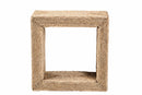 Acelin Natural Brown Seagrass and Wood End Table Baxton