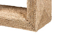 Acelin Natural Brown Seagrass and Wood End Table Baxton