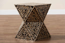 Valery Black and Bronze Mother of Pearl End Table Baxton