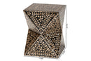 Valery Black and Bronze Mother of Pearl End Table Baxton
