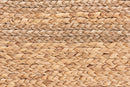 Asli Natural Brown Seagrass Accent Footstool Baxton