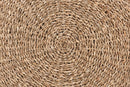 Daisy Natural Brown Seagrass Ottoman Footstool Baxton
