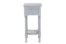 Bakersfield Gray 1-Drawer End Table Baxton