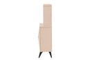 Ana Two-Tone Light Brown and Black Wood Kitchen Cabinet Baxton
