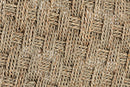 Euclid Natural Seagrass and Acacia Wood Stool Baxton