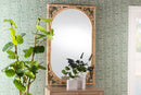 Finsbury Natural Brown Rattan Accent Wall Mirror Baxton