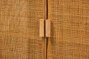 Skylar Light Honey Rattan Large Storage Cabinet Baxton