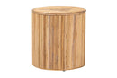 Armand Natural Rattan End Table Baxton