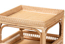 Devlin Natural Rattan End Table Baxton