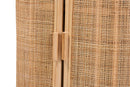 Braylon Bohemian Natural Rattan Storage Cabinet Baxton