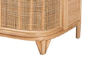 Braylon Bohemian Natural Rattan Storage Cabinet Baxton