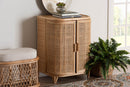 Braylon Bohemian Natural Rattan Storage Cabinet Baxton