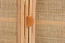 Darla Bohemian Natural Rattan 3-Door Storage Cabinet Baxton