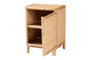 Liora Bohemian Natural Rattan Nightstand Baxton