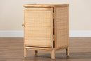 Liora Bohemian Natural Rattan Nightstand Baxton