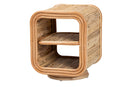 Westlyn Bohemian Natural Rattan Nightstand Baxton