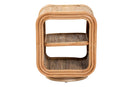 Westlyn Bohemian Natural Rattan Nightstand Baxton