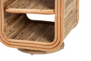 Westlyn Bohemian Natural Rattan Nightstand Baxton