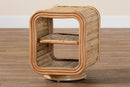 Westlyn Bohemian Natural Rattan Nightstand Baxton