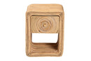 Broxburn Bohemian Natural Rattan 1-Drawer Nightstand Baxton