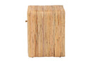 Broxburn Bohemian Natural Rattan 1-Drawer Nightstand Baxton