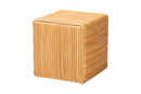 Obert Bohemian Light Honey Rattan Footstool Baxton