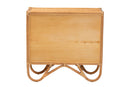 Sabelle Bohemian Light Honey Rattan Storage Cabinet Baxton
