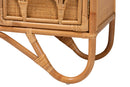 Sabelle Bohemian Light Honey Rattan Storage Cabinet Baxton