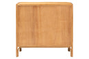 Fantasia Bohemian Light Honey Rattan 3-Drawer Storage Cabinet Baxton