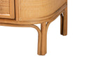 Fantasia Bohemian Light Honey Rattan 3-Drawer Storage Cabinet Baxton