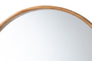 Karine Japandi Natural Round Accent Wall Mirror Baxton
