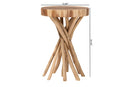Tibault Natural Teak Wood End Table Baxton