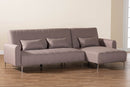 Jacoby Clay Fabric Upholstered Convertible Sleeper Sofa Baxton