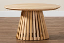 Noemie Modern Slatted Acacia Wood Coffee Table Baxton