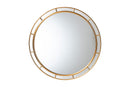 Mirai Antique Goldleaf Round Accent Mirror Baxton