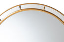 Mirai Antique Goldleaf Round Accent Mirror Baxton